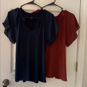 2 NWOT Loft shirts